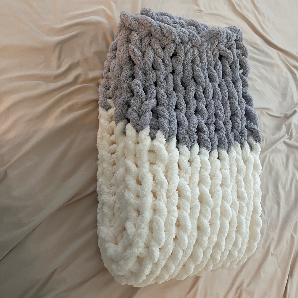 Hand made throw blanket/baby blanket